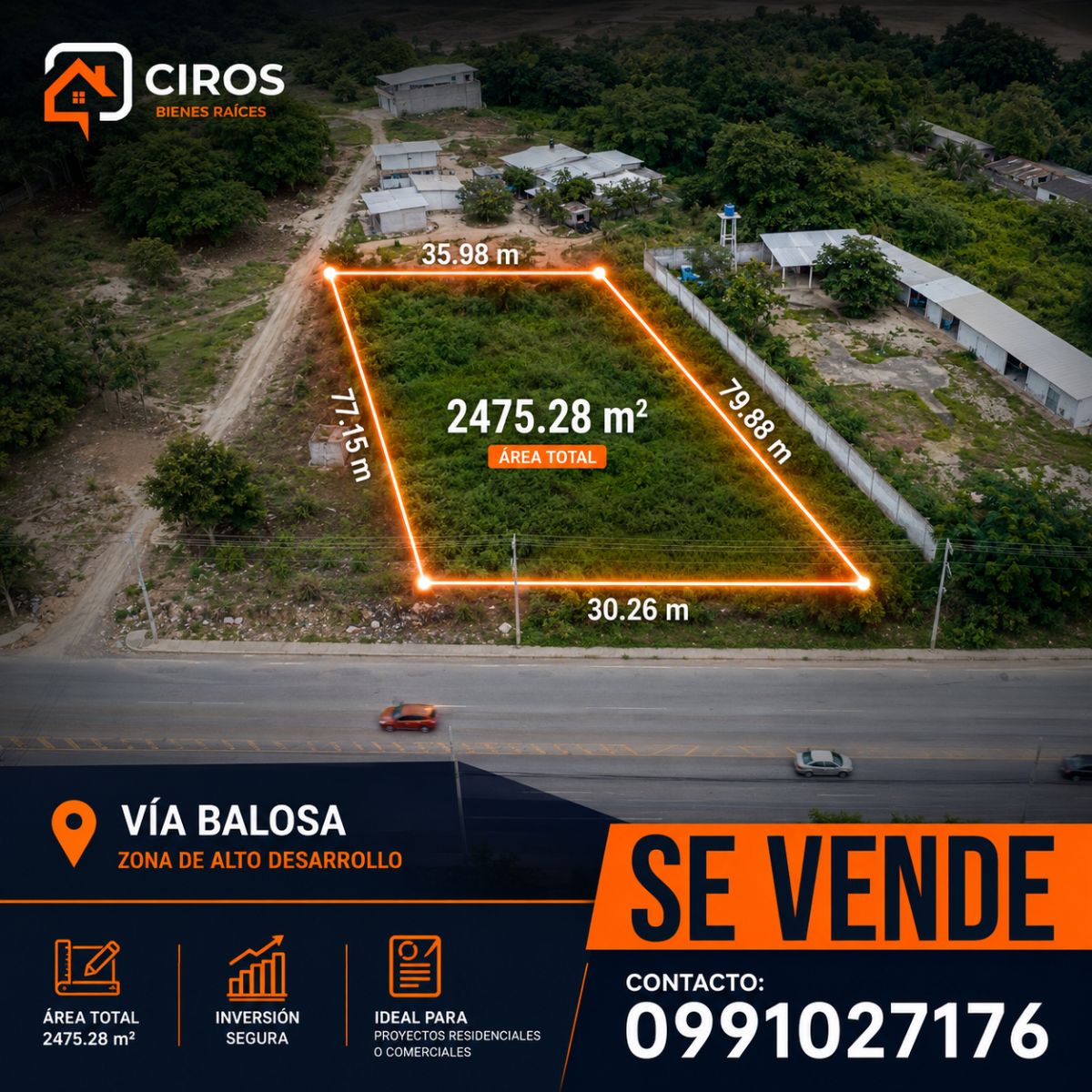 VENTA DE TERRENO EN BALOSA